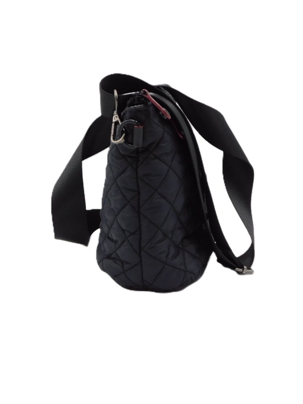 MZ Wallace Black Quilted Nylon Messenger Crossbody Bag | EUC - Picture 9 of 12